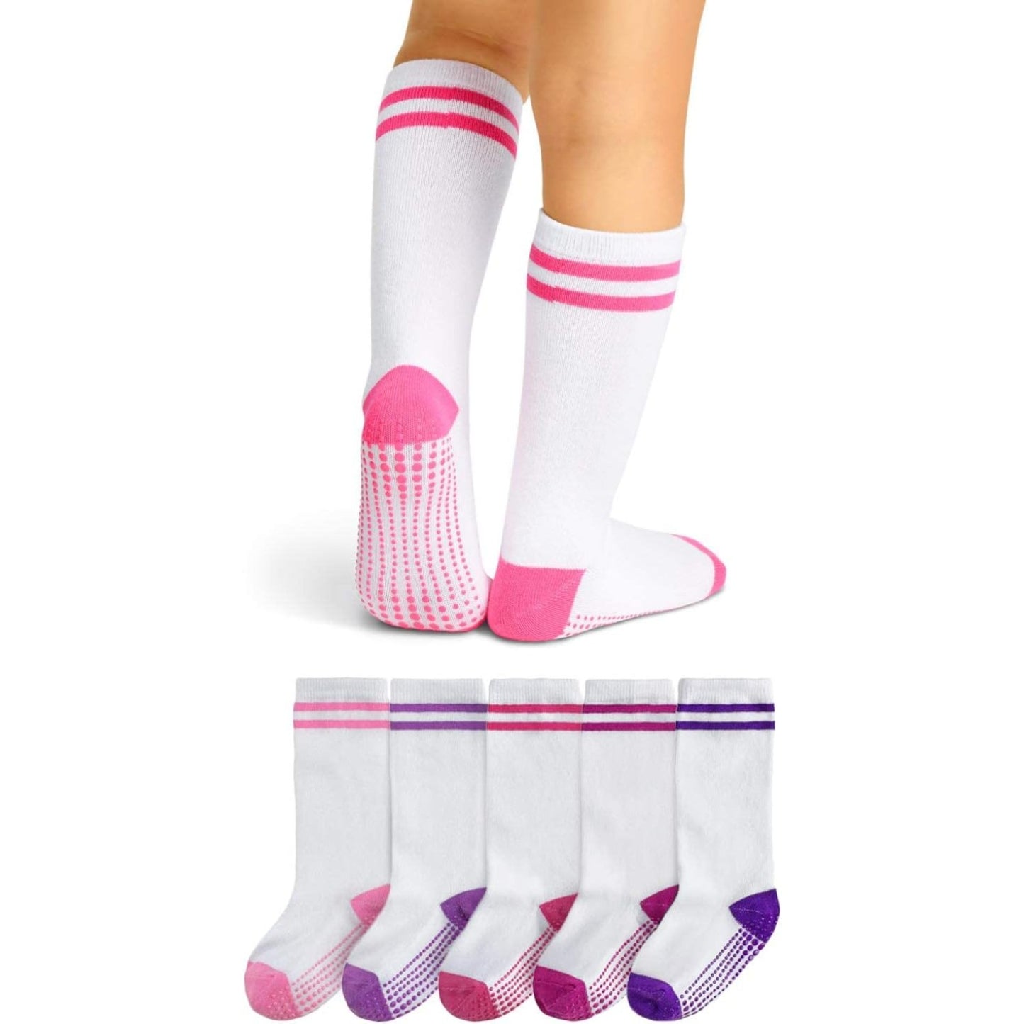Knee Socks Long Socks - Baby Toddler Infant - Non-Slip Non-Slip