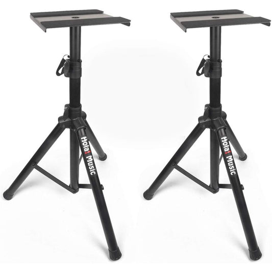 HPS-600MS Studio Monitor Speaker Stands – Heavy-Duty Adjustable Tripod, Pair
