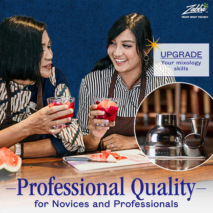 Nuvantee Cocktail-Shaker-Set, 24 oz Martini- und Getränkemixer mit eingebautem Sieb, Messbecher, Home-Barkeeper-Set, Martini-Shaker aus Edelstahl 