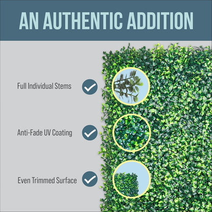 CREATIVE SPACE Grass Wall - 12 Panels, Faux Boxwood Backdrop for Events