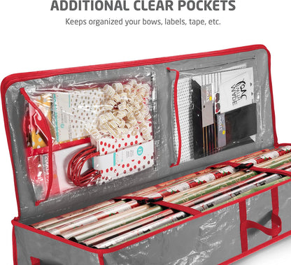 Zober Underbed Rectangular Diaper Bag made of Polyethylene for Christmas Gift, Gray