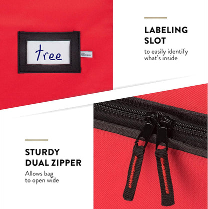 Jumbo Christmas Tree Storage Bag – Fits Up to 9ft Trees, Tear-Proof Oxford, Dual Zipper, 5-Year Warranty