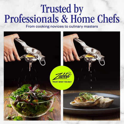 Nuvantee Zitronenpresse – Große manuelle Zitruspresse aus Edelstahl für Limettensaft und Orangensaft 