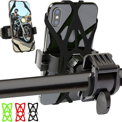Bike & Motorcycle Phone Mount – GPS Holder for iPhone & Android, Fits Bicycle Handlebar, Easy Installation