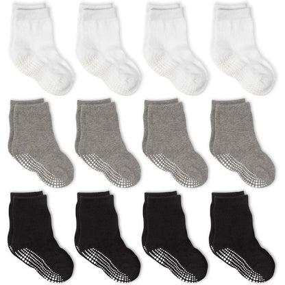 Non-Slip Cotton Sports Socks – Baby Boys & Girls, ABS Warm Cuddly Socks