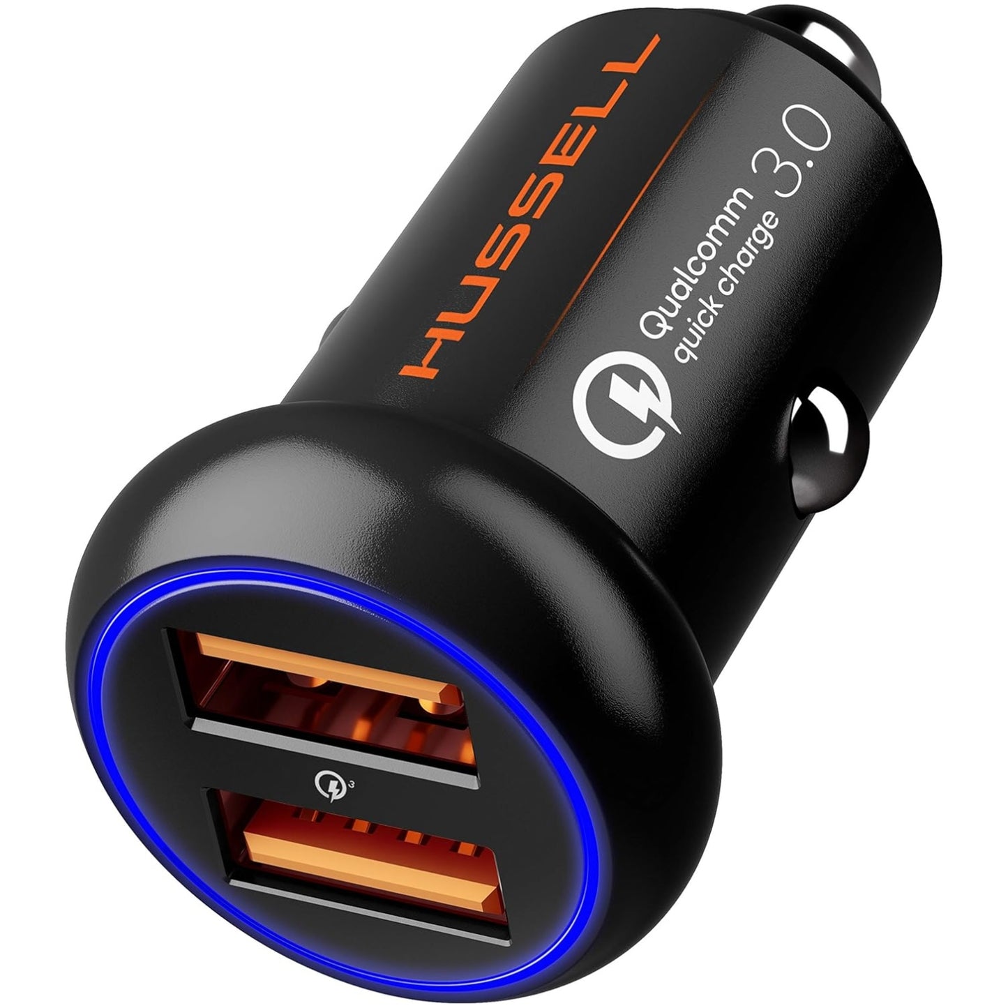 Hussell Car Charger - Dual USB Ports, Fast Charging for iPhone & Android
