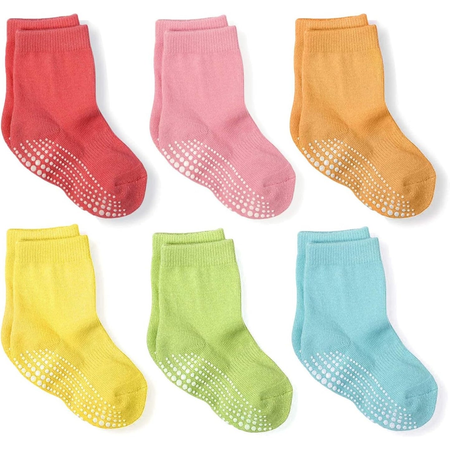 Non-Slip Cotton Sports Socks – Baby Boys & Girls, ABS Warm Cuddly Socks